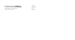 Desktop Screenshot of fernandapresa.com