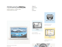 Tablet Screenshot of fernandapresa.com